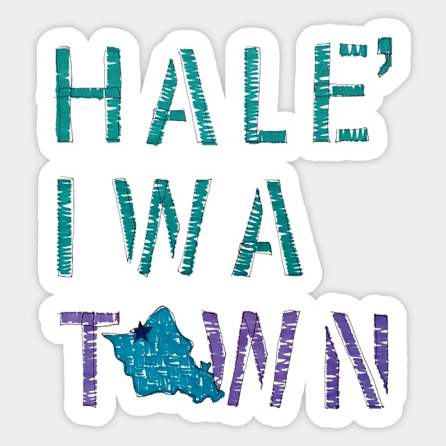 Haleiwa Town Sticker by HaleiwaNorthShoreSign